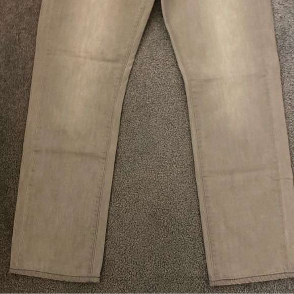 Levis 513 Jeans Mens 34x30 Gray Slim Straight Stretch Light Wash Zip Fly Nice! - Picture 3 of 7